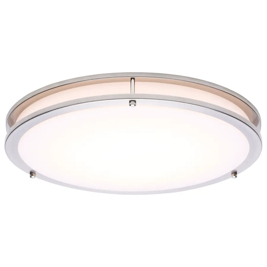 Glamour LED 17" Flush Mount in Brushed Nickel - Image 4