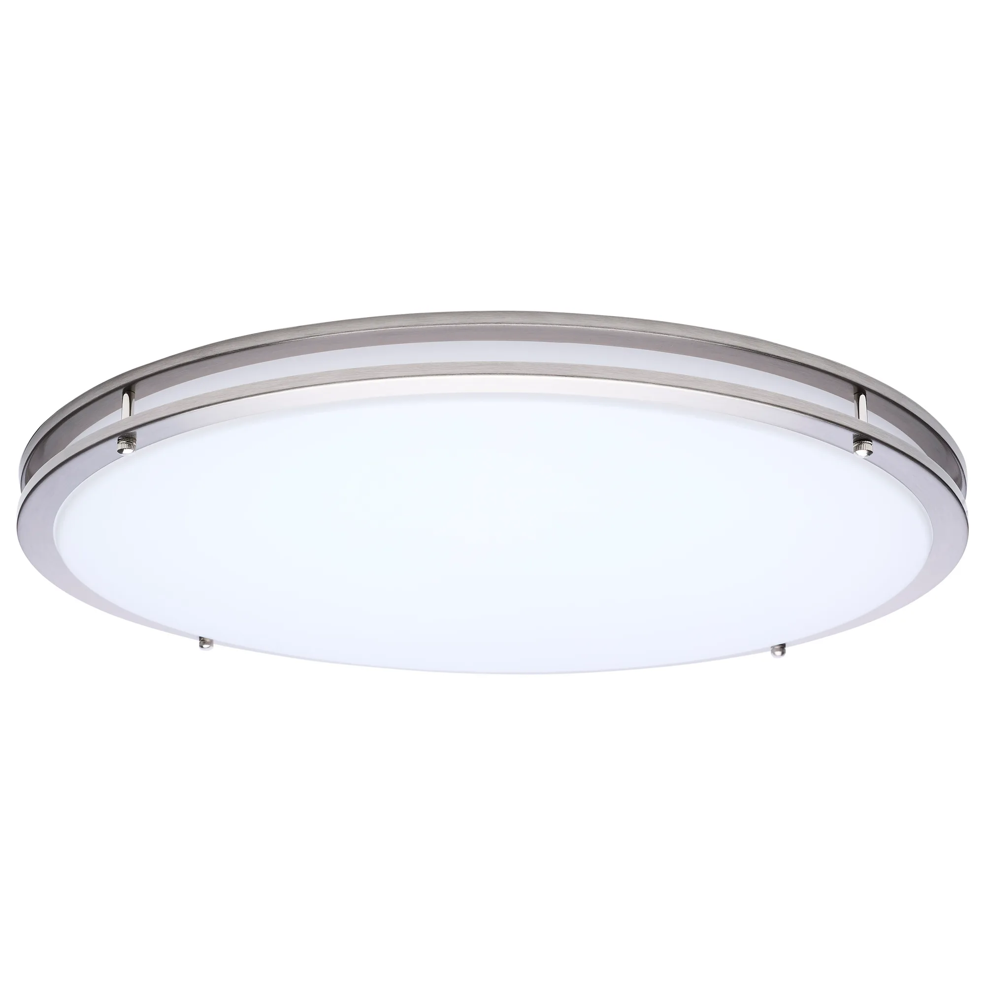 Glamour 24" LED Flush Mount in Brushed Nickel