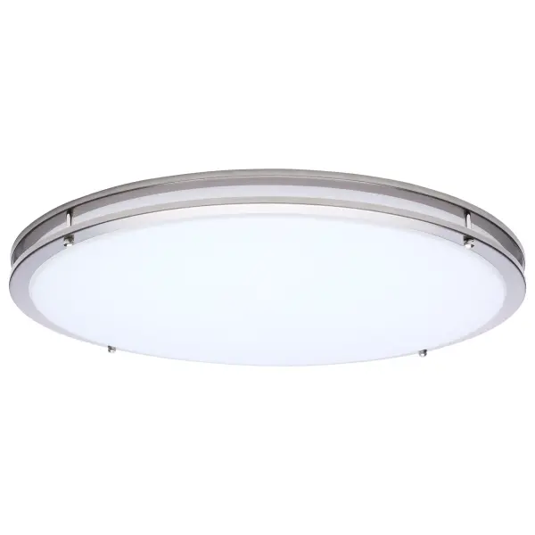 The Glamour LED flush mount combines sleek contemporary design with practical 5-CCT selectable technology, allowing you to customize lighting from warm 2700K to cool 5000K. High CRI and energy efficiency make it ideal for any space.