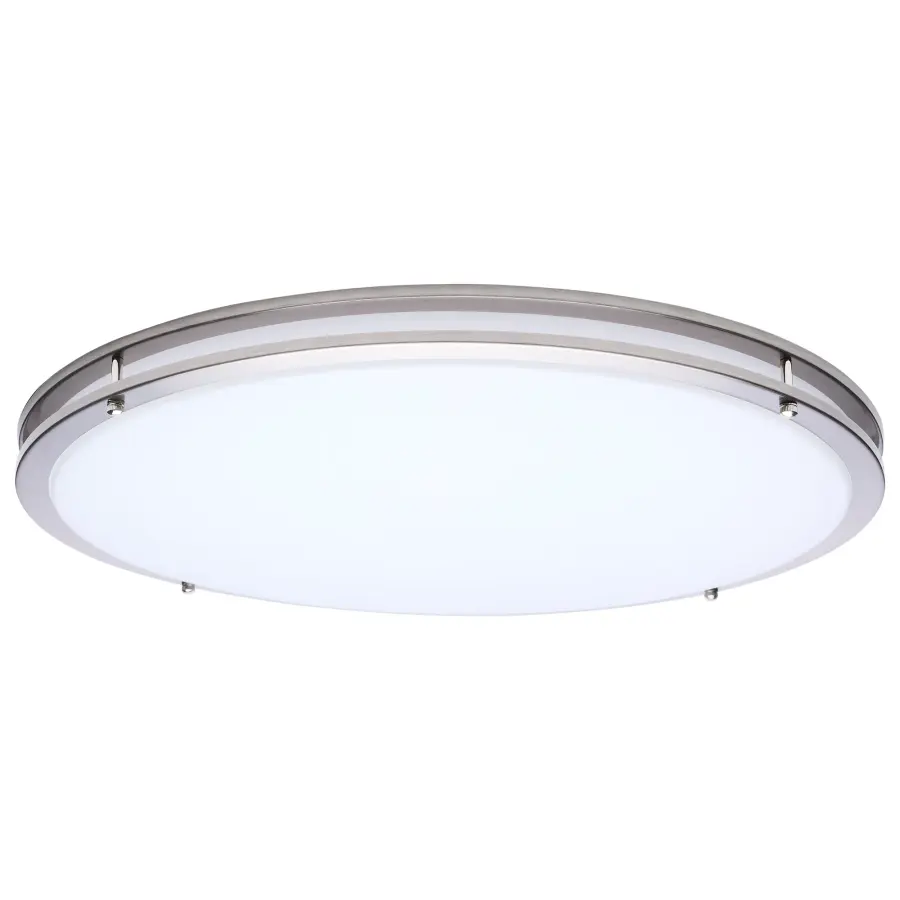 Glamour 24" LED Flush Mount in Brushed Nickel - Image 1