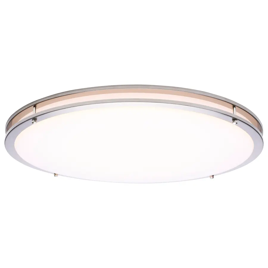 Glamour 24" LED Flush Mount in Brushed Nickel - Image 2