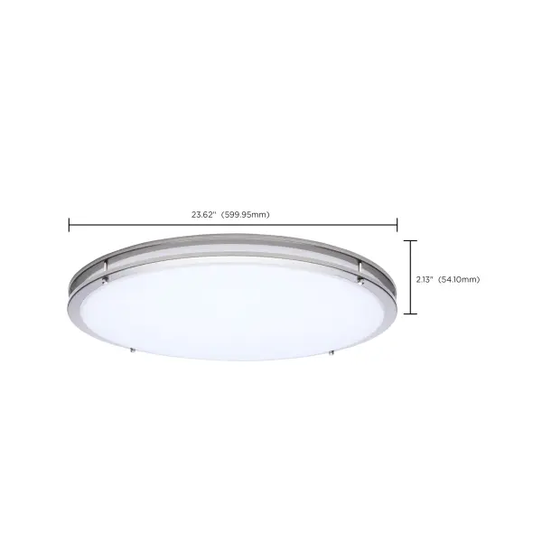 Glamour 24" LED Flush Mount in Brushed Nickel - Image 16