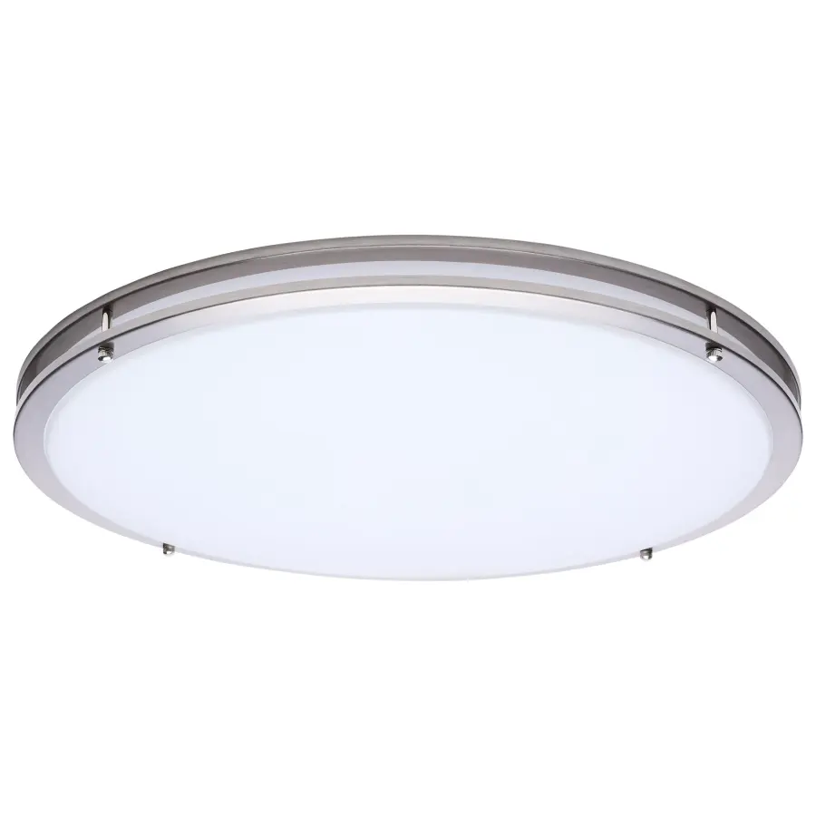Glamour 24" LED Flush Mount in Brushed Nickel - Image 3