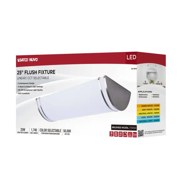 Glamour LED Linear Flush Mount - 25 Inch - Image 12