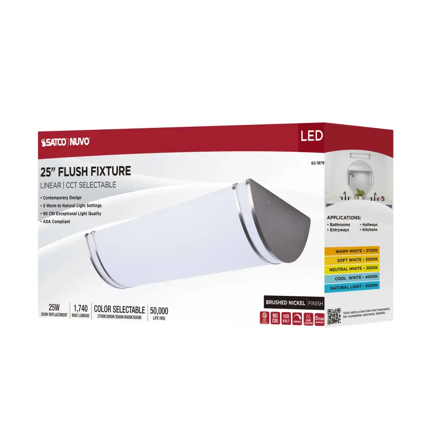 Glamour LED Linear Flush Mount - 25 Inch - Image 12
