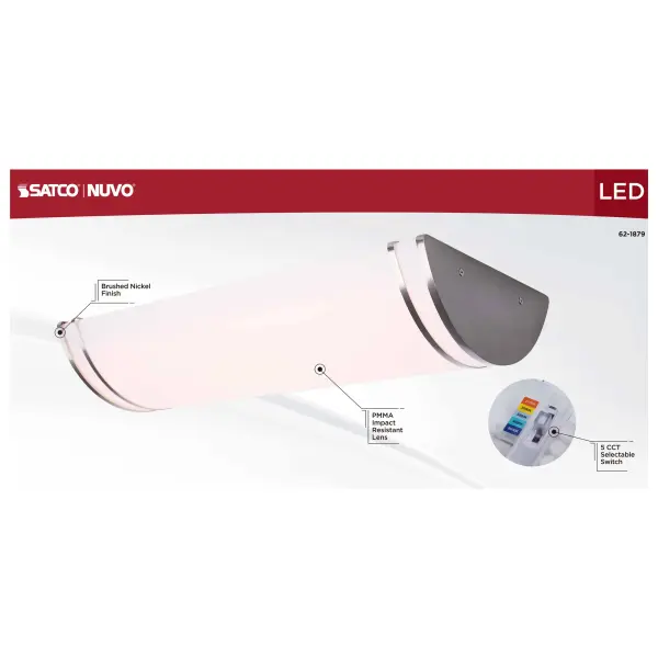 Glamour LED Linear Flush Mount - 25 Inch - Image 7