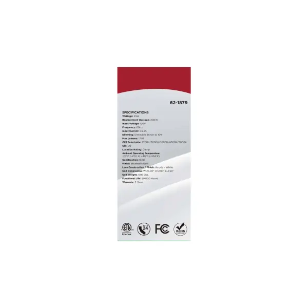 Glamour LED Linear Flush Mount - 25 Inch - Image 9