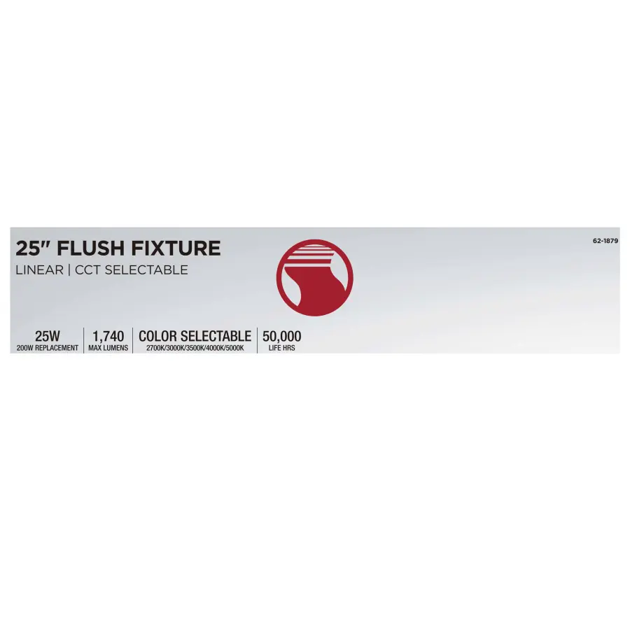 Glamour LED Linear Flush Mount - 25 Inch - Image 10