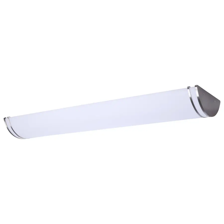 Glamour 50" LED Linear Flush Mount in Brushed Nickel - Image 1