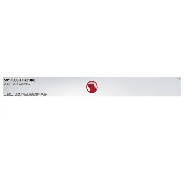 Glamour 50" LED Linear Flush Mount in Brushed Nickel - Image 12