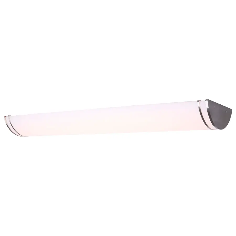 Glamour 50" LED Linear Flush Mount in Brushed Nickel - Image 4
