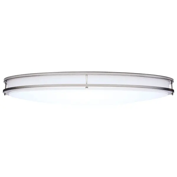 Glamour 32" Oval LED Flush Mount in Brushed Nickel - Image 3