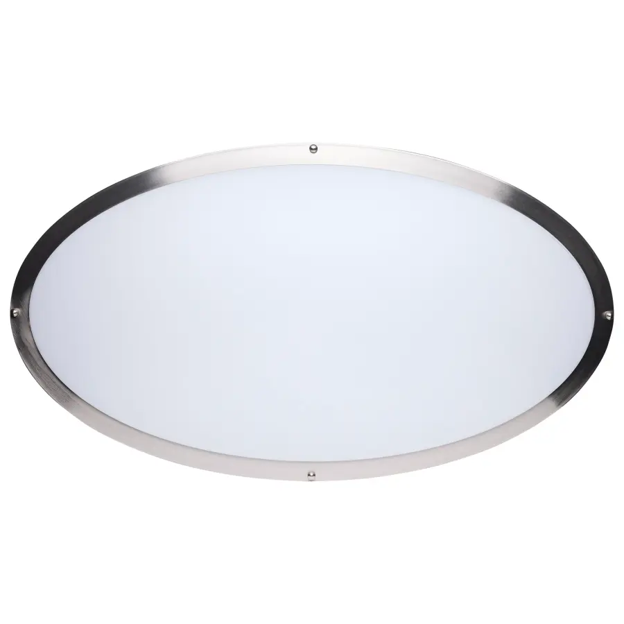 Glamour 32" Oval LED Flush Mount in Brushed Nickel - Image 7