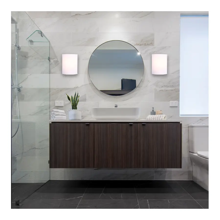 Crispo LED Wall Sconce - White Finish - Image 9