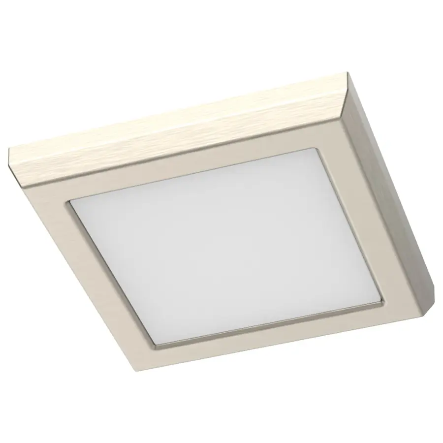 Blink Performer 5" Square LED Flush Mount in Brushed Nickel - Image 1