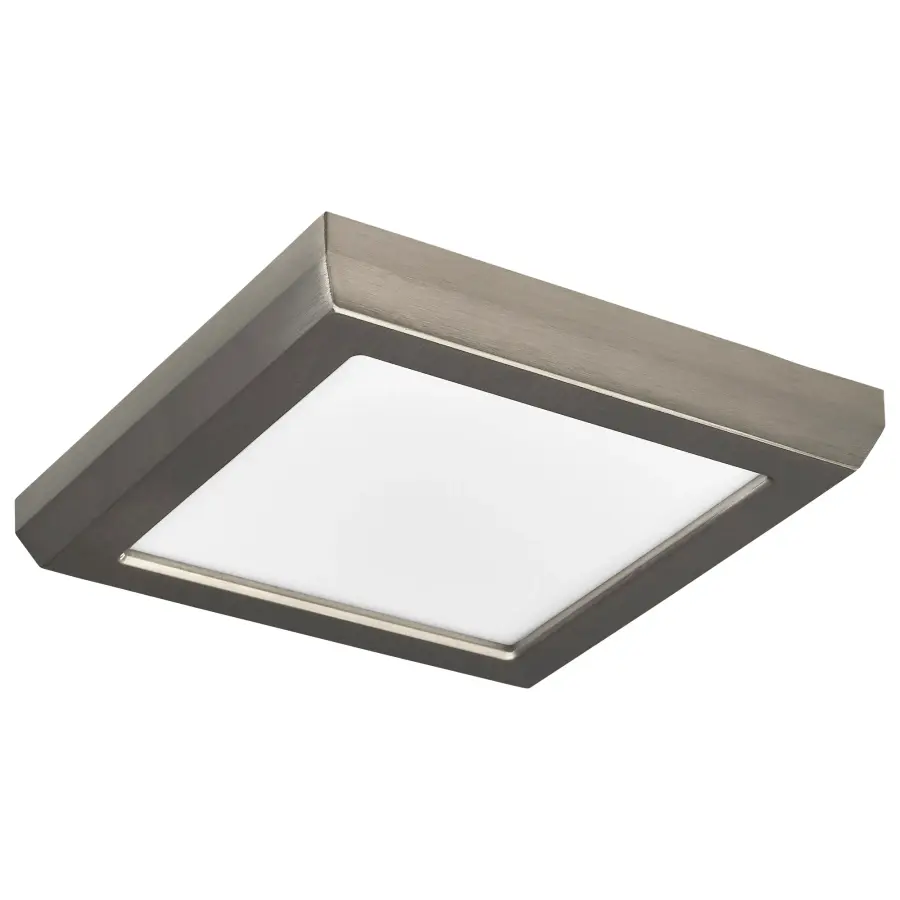 Blink Performer 5" Square LED Flush Mount in Brushed Nickel - Image 2