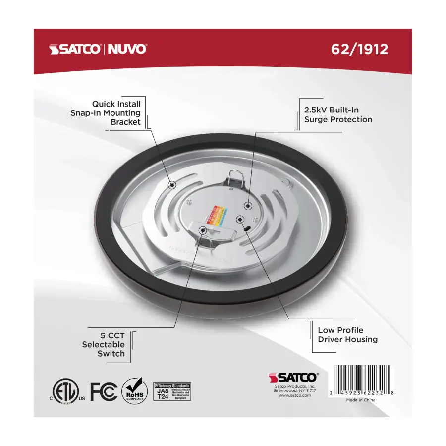 Blink Performer 7" Round LED Flush Mount in Bronze - Image 6