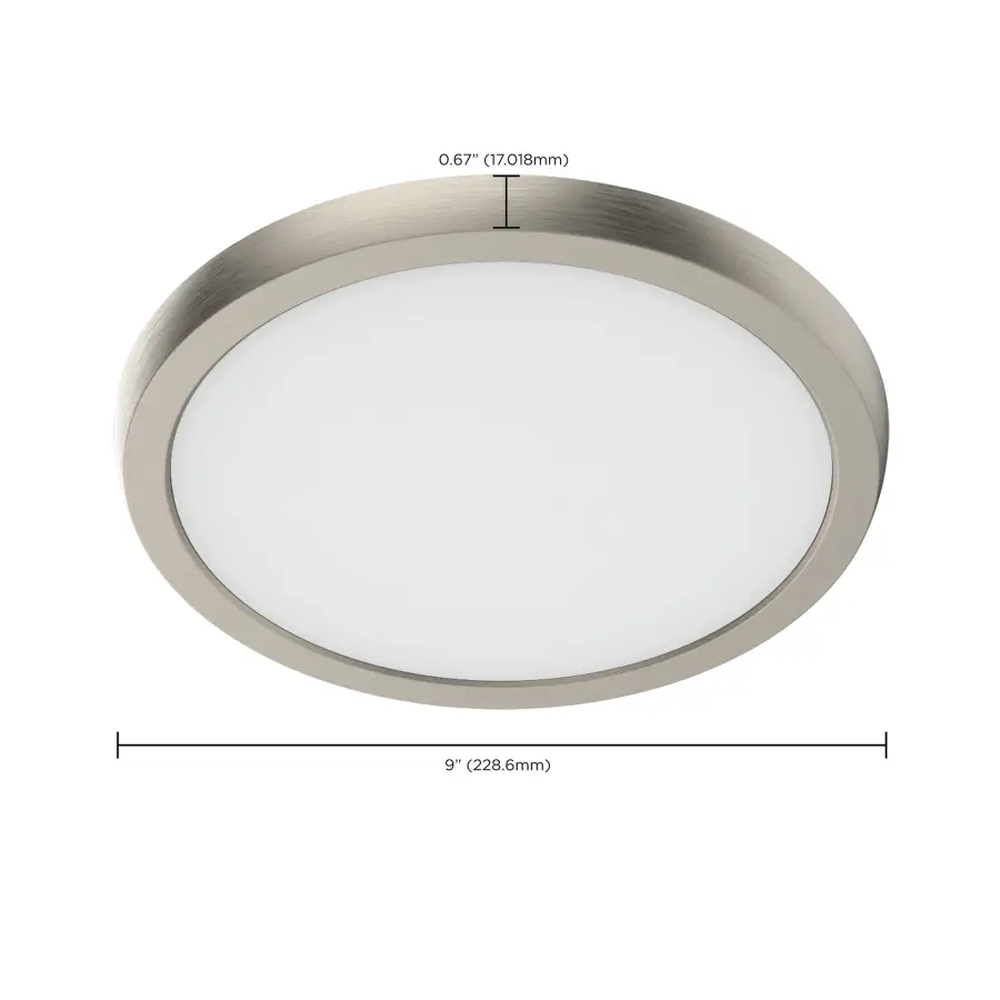 Blink Performer 9" Round LED Flush Mount in Brushed Nickel - Image 11