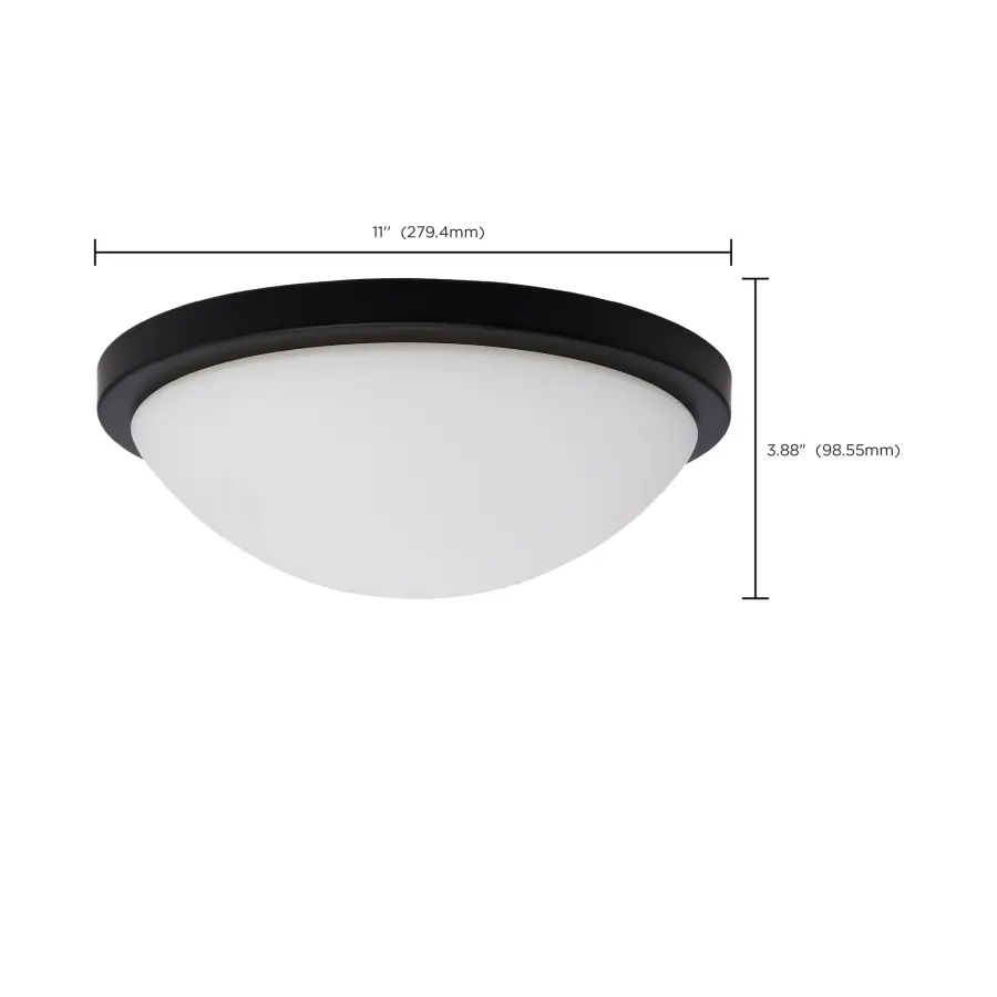 Button 11" LED Flush Mount - Matte Black - Image 9