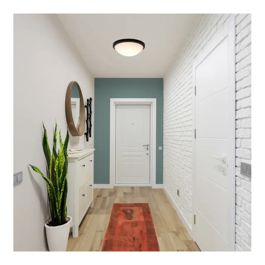 Button 11" LED Flush Mount - Matte Black - Image 10