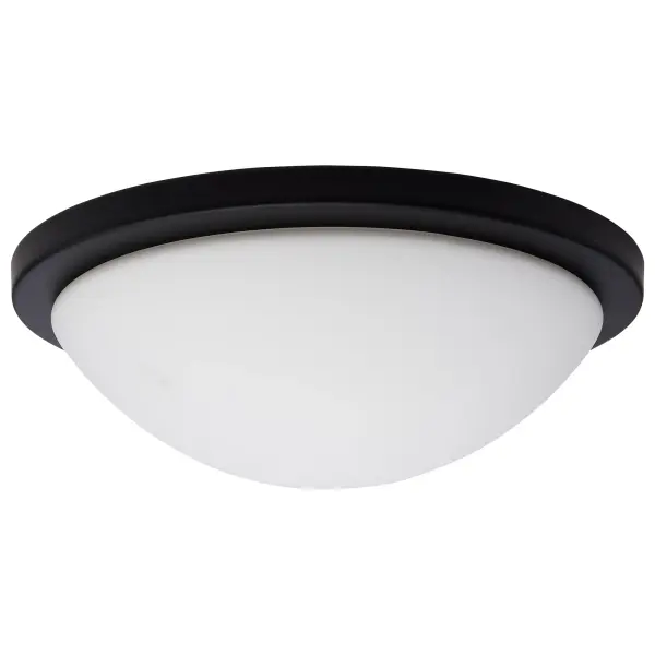 Button 13" LED Flush Mount - Matte Black - Image 1