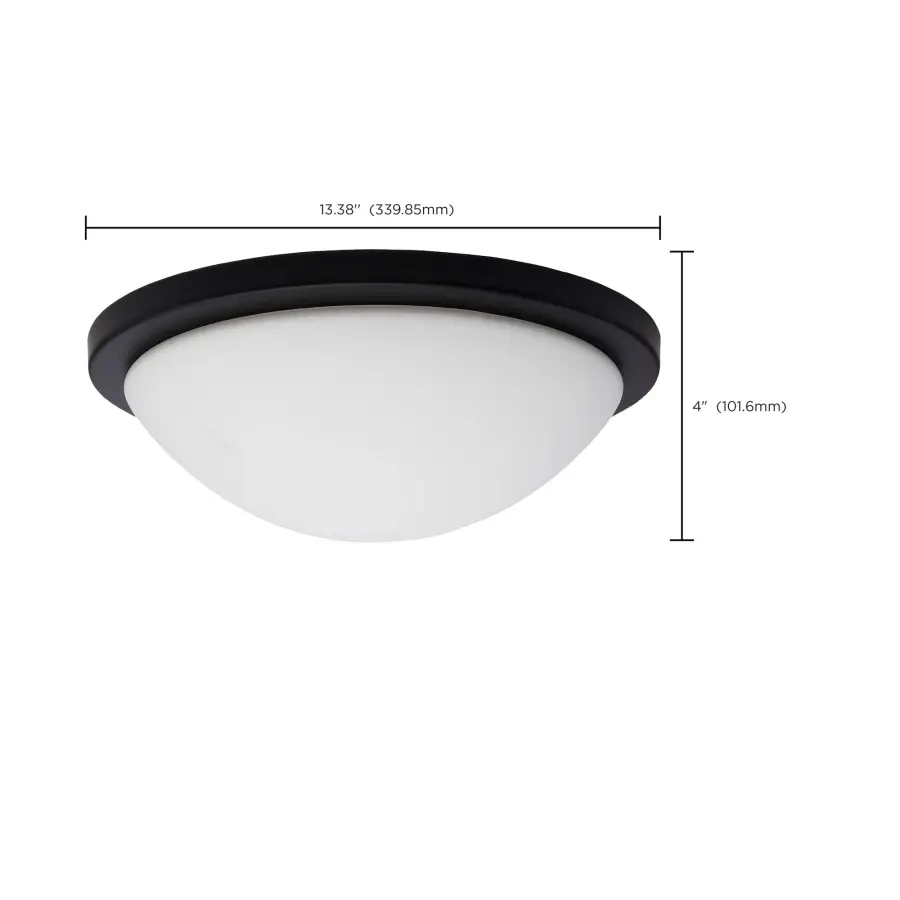 Button 13" LED Flush Mount - Matte Black - Image 9