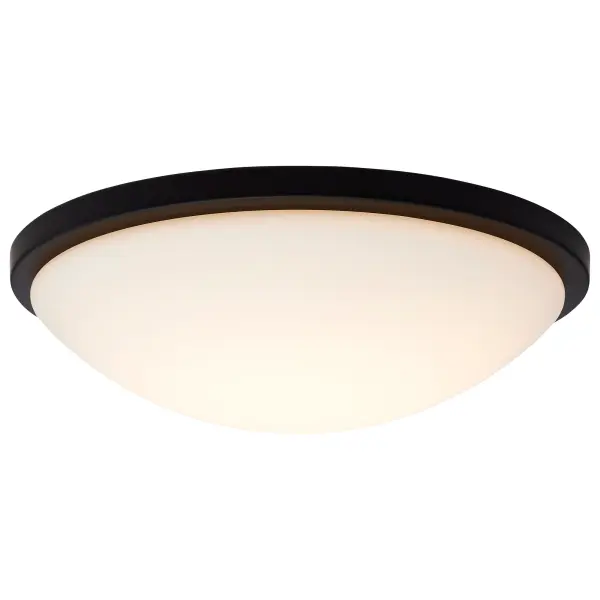 Button 17" LED Flush Mount - Matte Black - Image 2