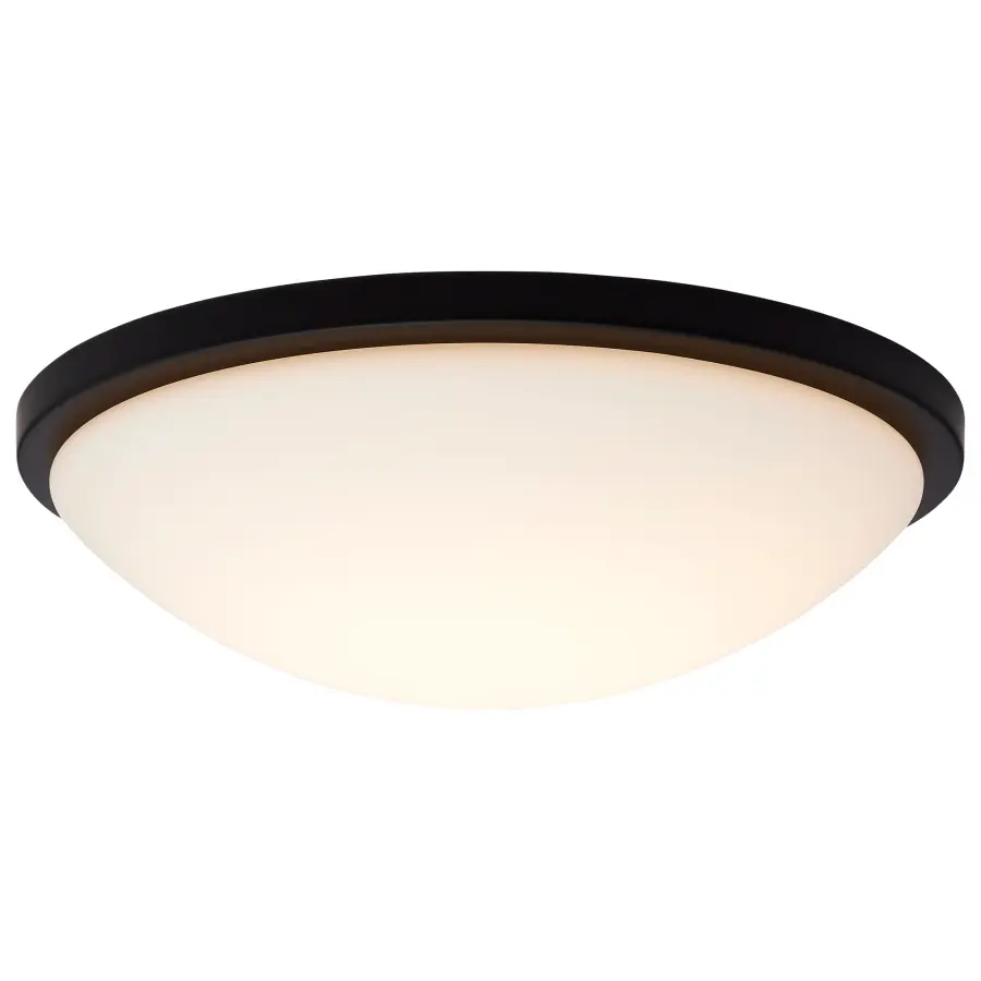 Button 17" LED Flush Mount - Matte Black - Image 2
