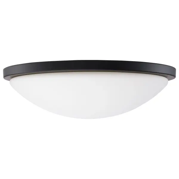 Button 17" LED Flush Mount - Matte Black - Image 3