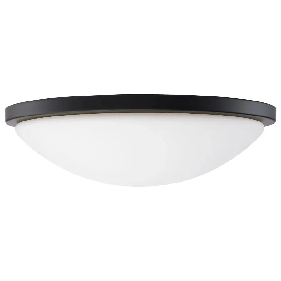 Button 17" LED Flush Mount - Matte Black - Image 3