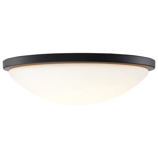 Button 17" LED Flush Mount - Matte Black - Image 4
