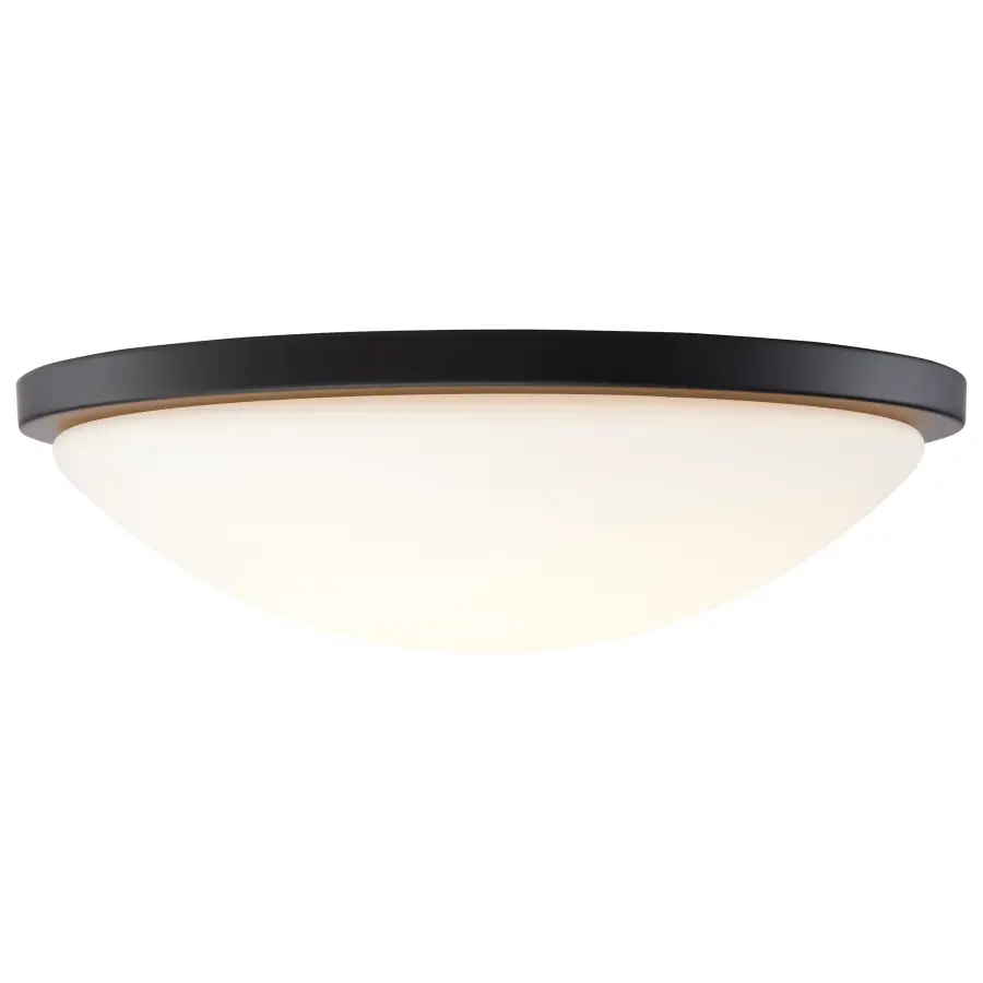 Button 17" LED Flush Mount - Matte Black - Image 4