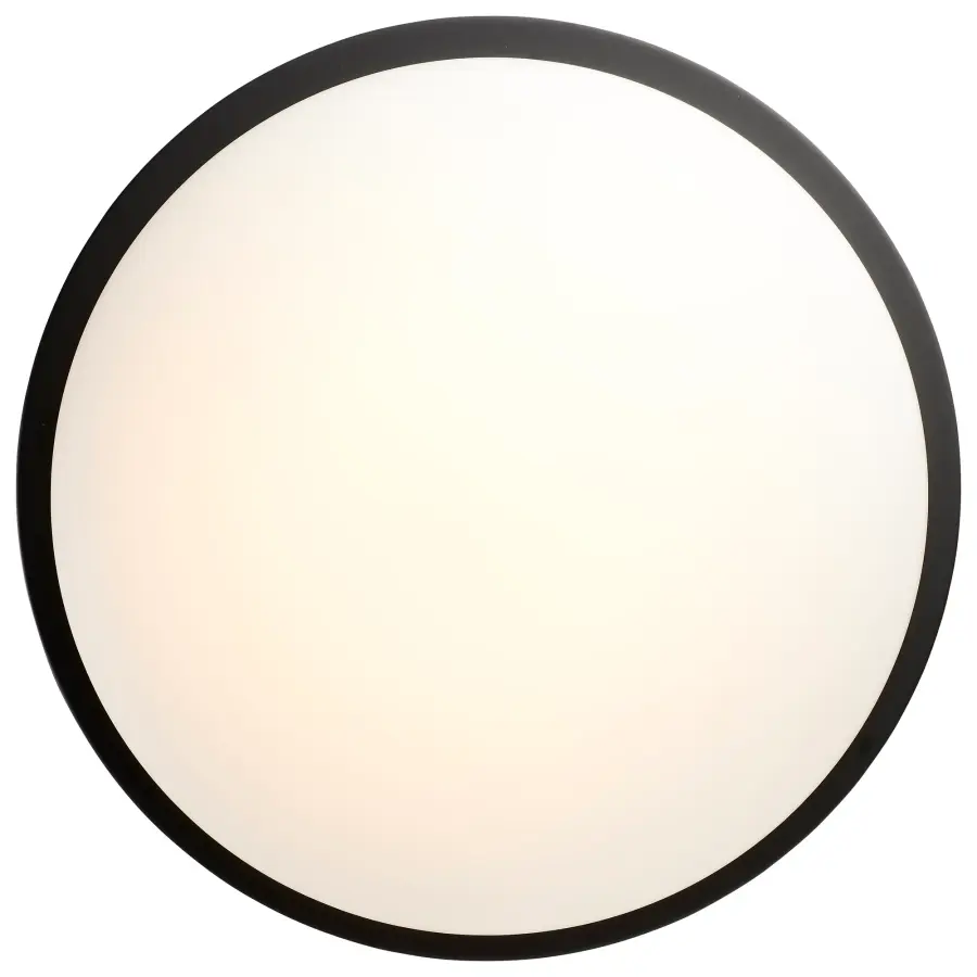Button 17" LED Flush Mount - Matte Black - Image 8