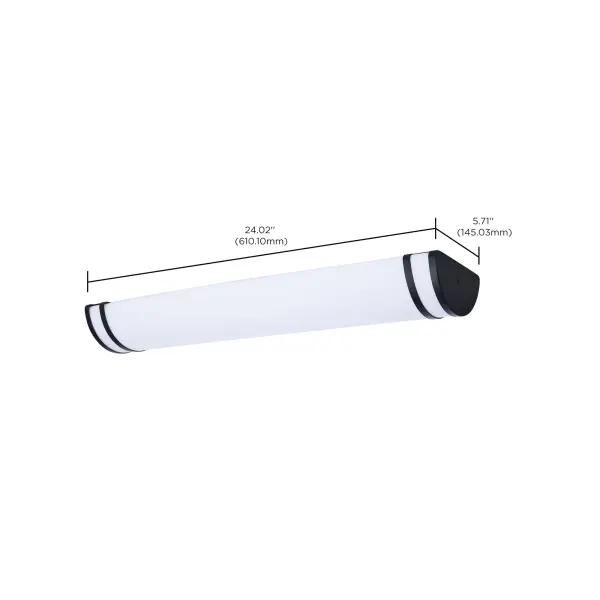 Glamour LED 25" Vanity Light - Black Finish - Image 13
