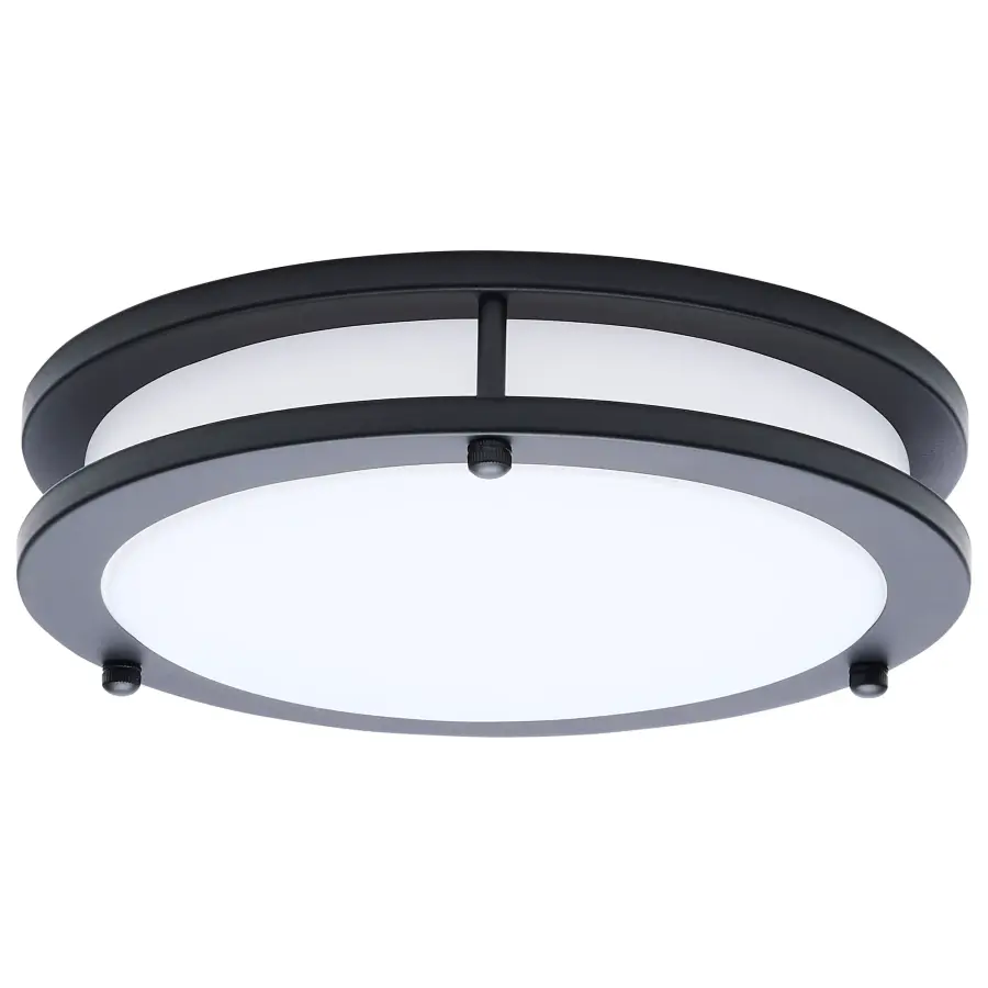 Glamour LED 10" Flush Mount in Black - Image 1