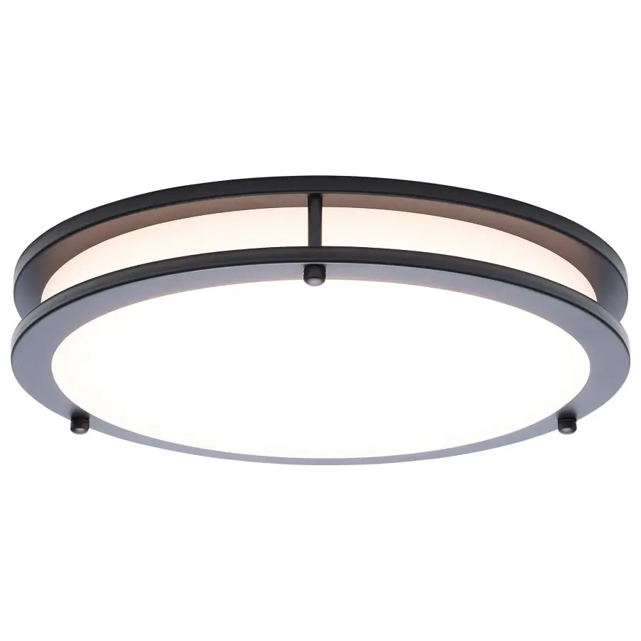 Glamour LED 13" Flush Mount in Black - Image 2