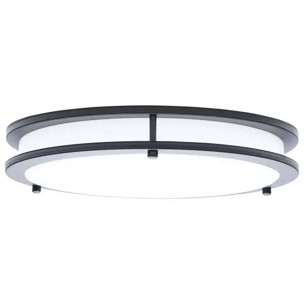 Glamour LED 13" Flush Mount in Black - Image 3