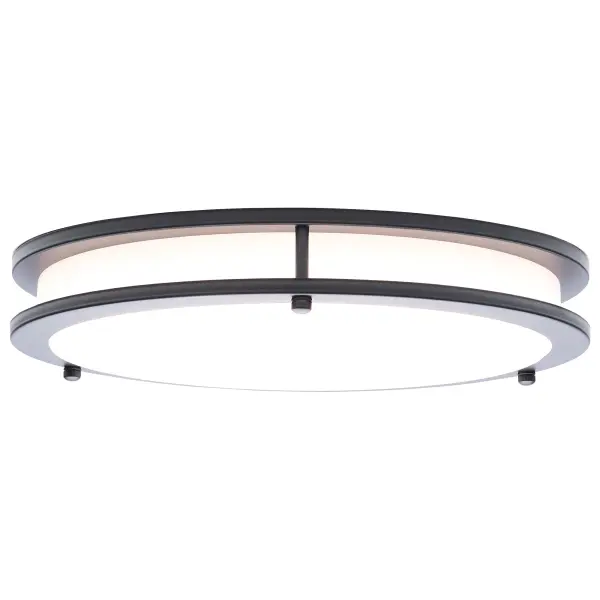 Glamour LED 13" Flush Mount in Black - Image 4