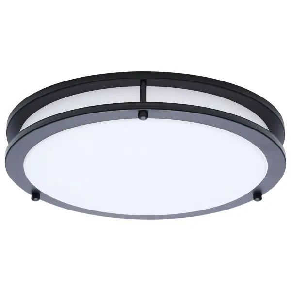 Glamour LED 13" Flush Mount in Black - Image 5