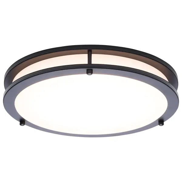 Glamour LED 13" Flush Mount in Black - Image 6