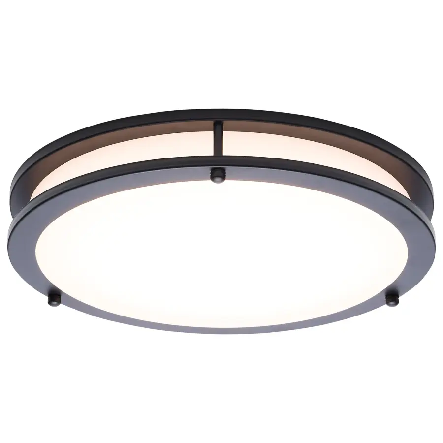 Glamour LED 13" Flush Mount in Black - Image 6