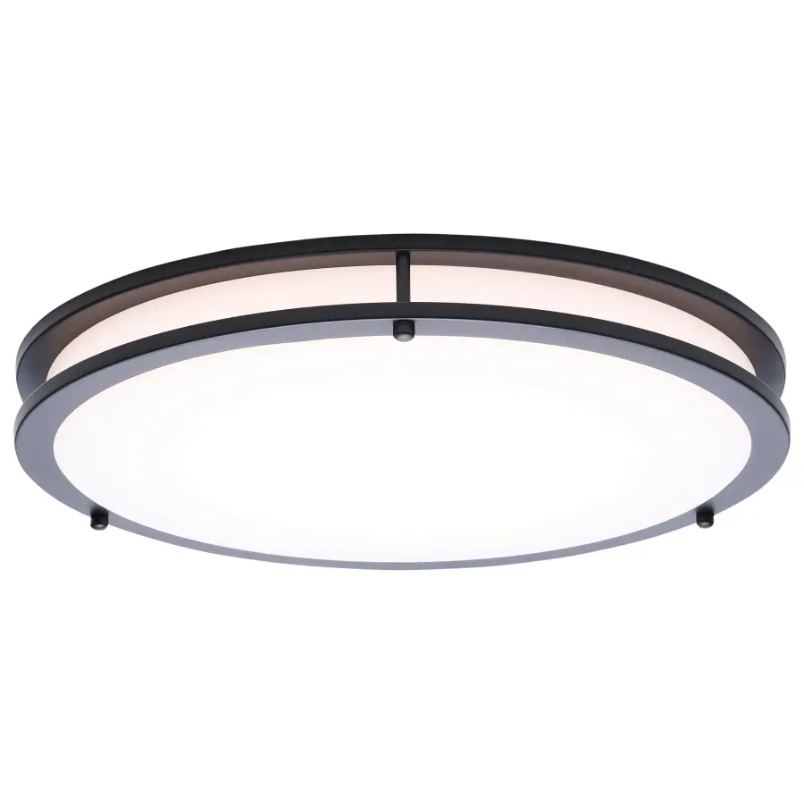 Glamour LED 17" Flush Mount in Black - Image 2