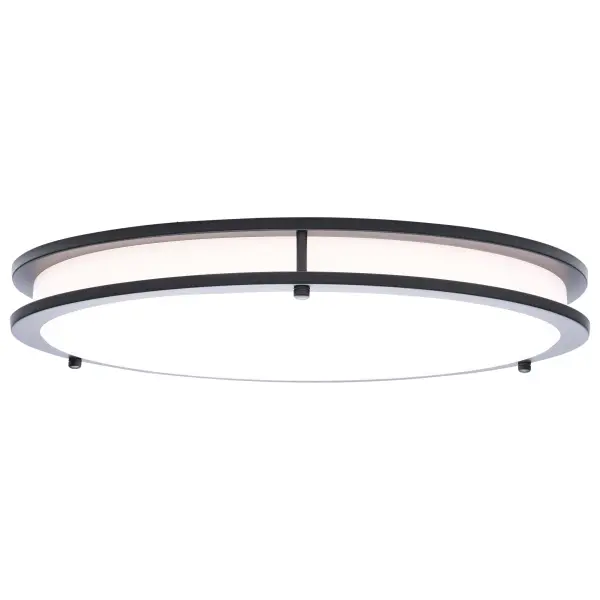 Glamour LED 17" Flush Mount in Black - Image 4