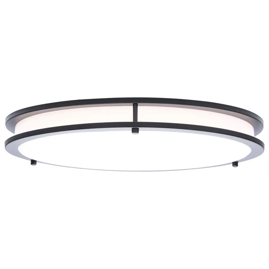 Glamour LED 17" Flush Mount in Black - Image 4