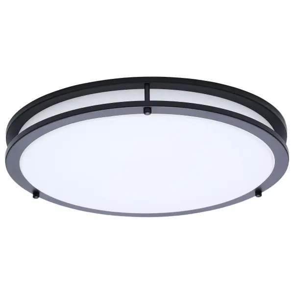 Glamour LED 17" Flush Mount in Black - Image 5