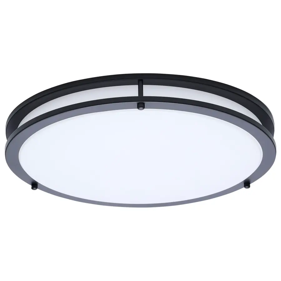Glamour LED 17" Flush Mount in Black - Image 5