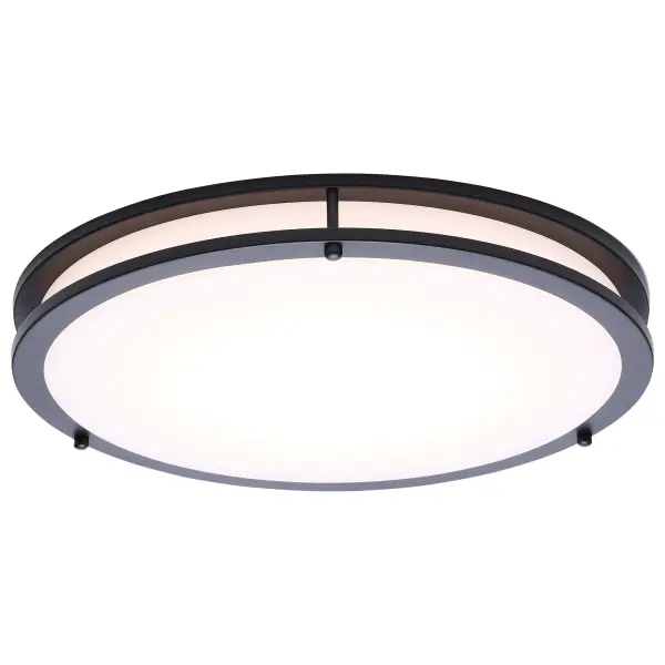 Glamour LED 17" Flush Mount in Black - Image 6