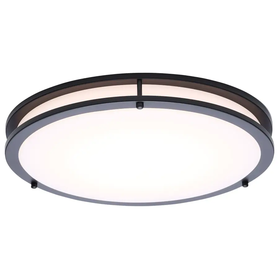 Glamour LED 17" Flush Mount in Black - Image 6