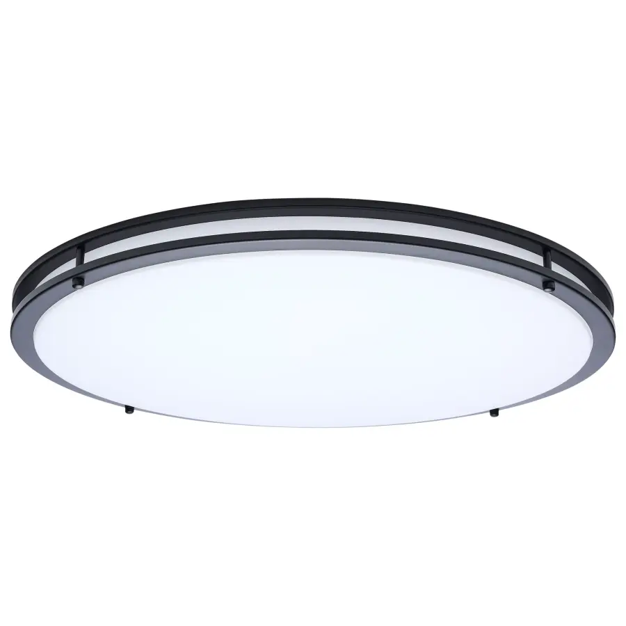 Glamour LED 24" Flush Mount in Black - Image 1
