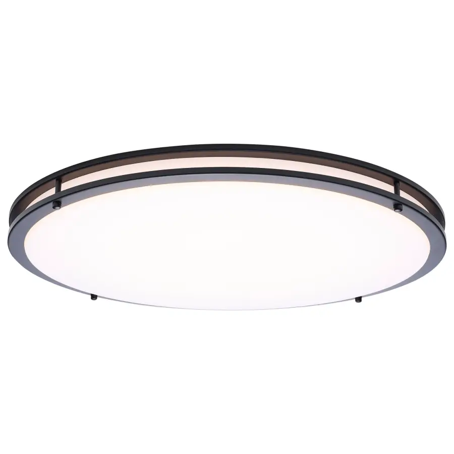 Glamour LED 24" Flush Mount in Black - Image 2